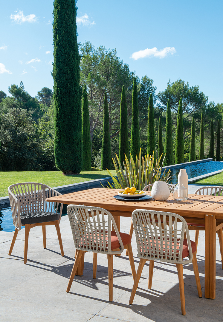 Mesa comedor Lodge 200x105 teca - Imagen 3