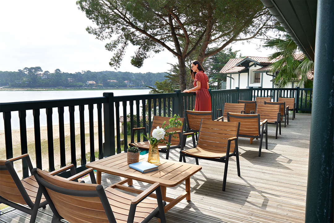 Mesa baja Lodge 110x65 teca - Imagen 2