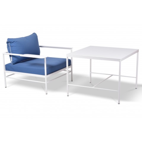 Mesa media altura 9421 Rivage 85x85 aluminio - Imagen 3